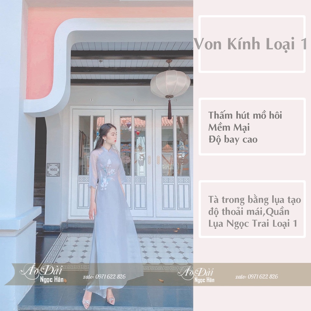 Áo Dài Cách Tân Nữ 4 Tà Cổ Vuông Tay Ngắn A13