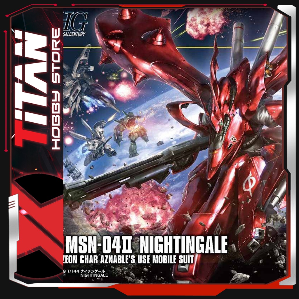 Mô hình lắp ráp  Gunpla HG UC 1/144 NIGHTINGALE Gundam Bandai Japan