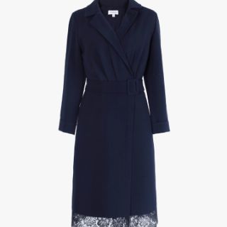 Đầm cổ vest phối ren D759