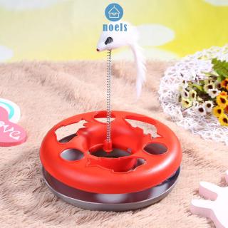 Cat Toys Spring Mice Crazy Amusement Disk Play Activity Pet Funny Toys noel Home l thumbnail
