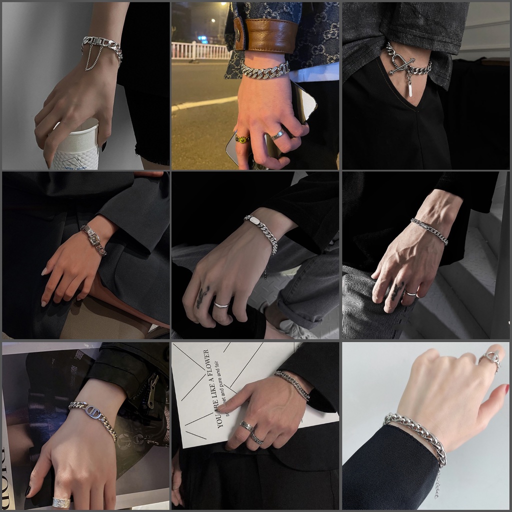Vòng tay phong cách đơn giản thời trang hip hop