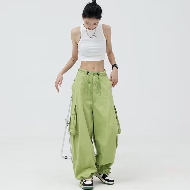 Quần Dài Nam Ống Rộng Phong Cách Retro Nhật Bản Thời Trang Cho Nữ Phong Cách Đường Phố Quần Yếm Jean Lưng Cao Ống Rộng Phong Cách