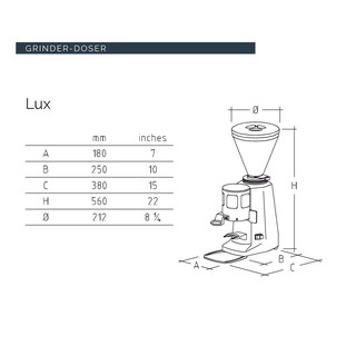 Máy xay cà phê Mazzer Lux FLXM01E00