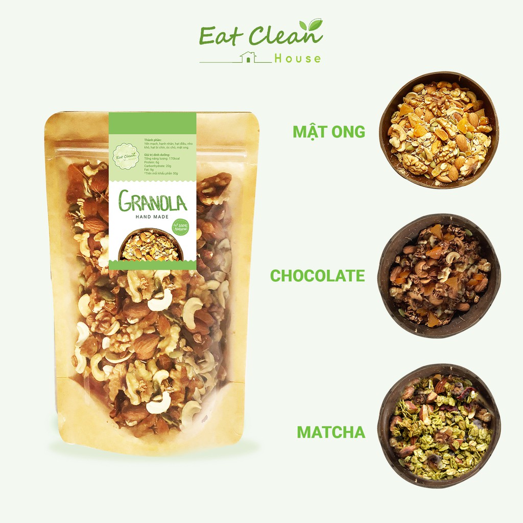 Ngũ Cốc Ăn Kiêng Không Đường Granola 7 Loại Hạt