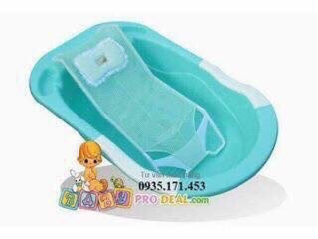 Sỉ lẻ Lưới đỡ tắm cho bé kèm gối