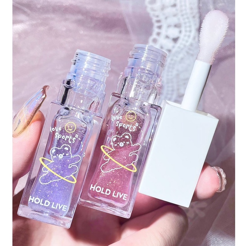 Son Dưỡng Môi Căng Mọng Có Màu HOLDLIVE Soft Milk Sticklip Oil HL491 Họa Tiết Gấu - HOLD LIVE