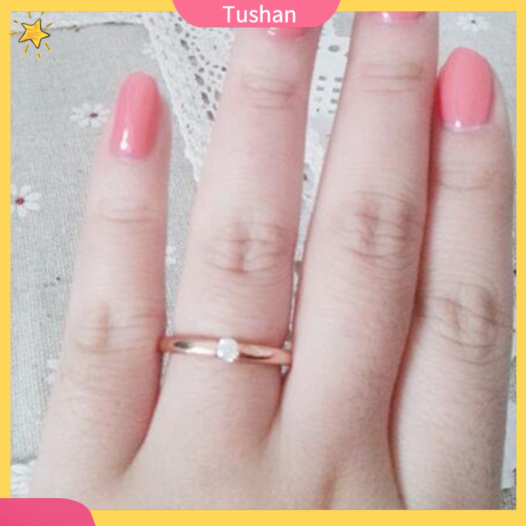 Nhẫn đeo tay kim loại đính đá lấp lánh thời trang nữ