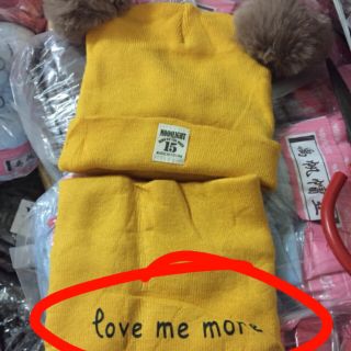 Set Mũ Len Khăn Ống Cho Bé