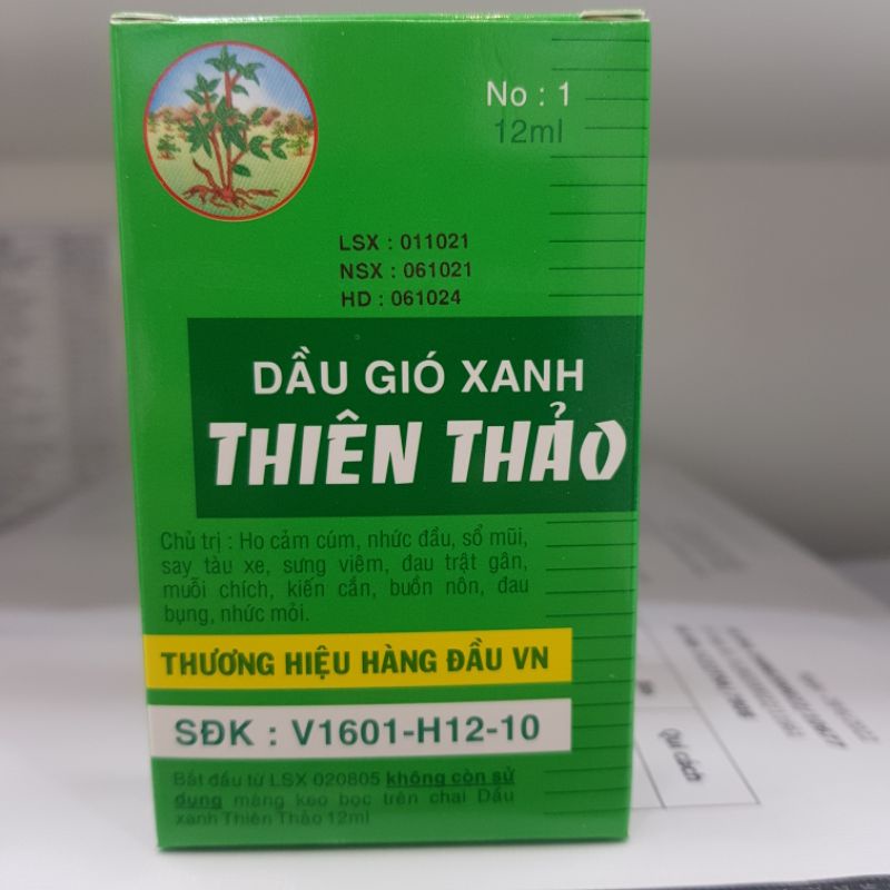 Đầu gió xanh Thiên Thảo 12ml
