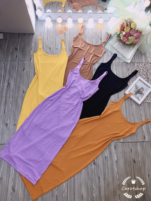 Đầm body 2 dây tôn dáng siêu xinh nhiều màu cho nàng phong cách - Carotshop | BigBuy360 - bigbuy360.vn