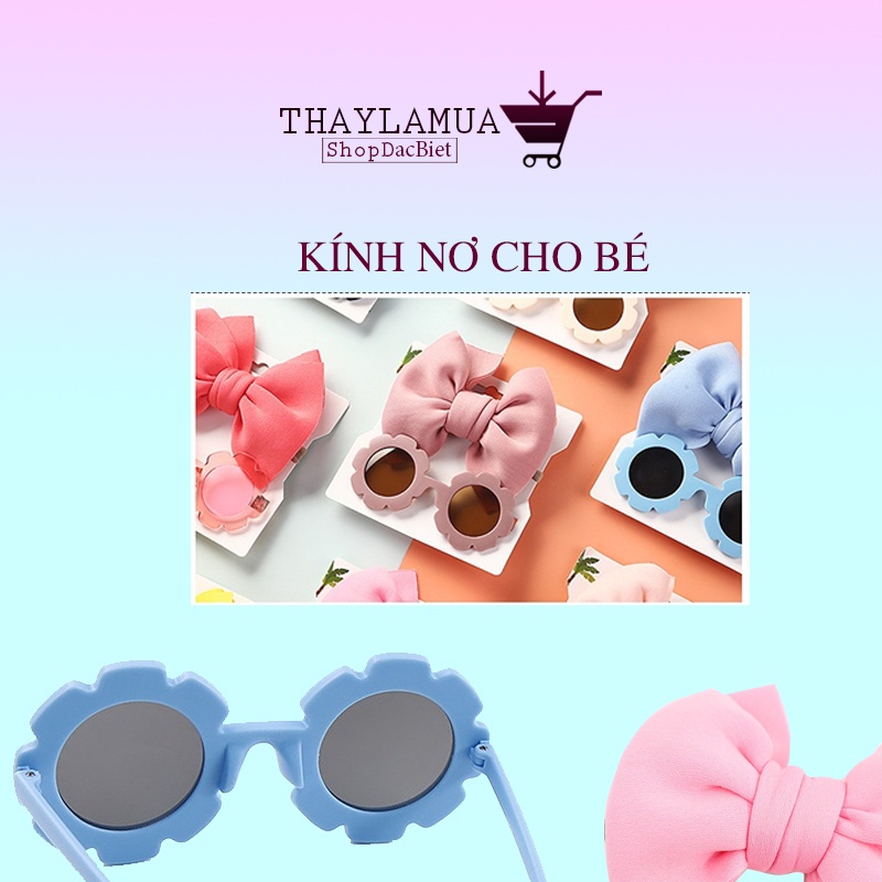 Mắt kính cho bé có nơ cực dễ thương cho bé yêu (KBD02)