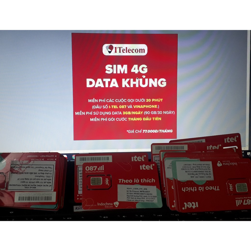 Sim 4G ITEL dùng hạ tầng sóng ViNa Phone