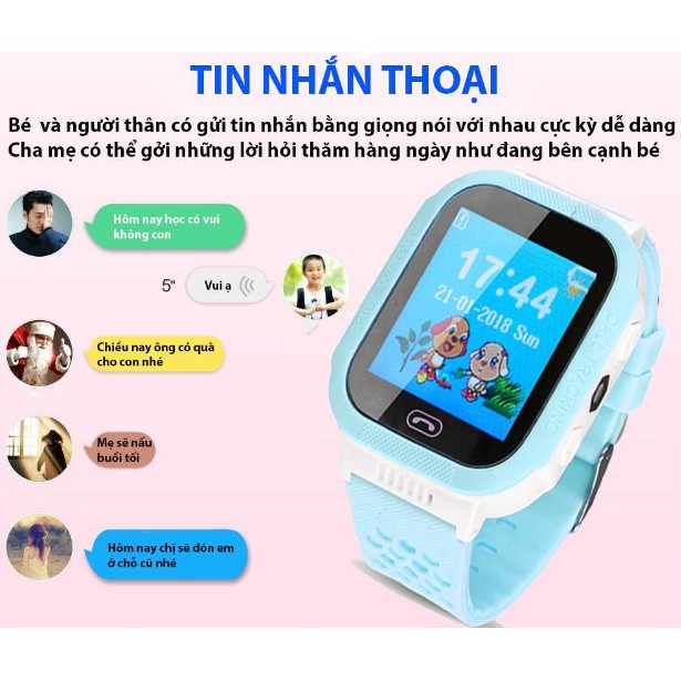 Đồng hồ thông minh màu hồng định vị trẻ em GPS – Smart Watch Q528 Tracker GPS Màu Hồng