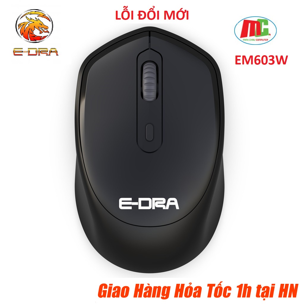 [Bảo Hành 2 Năm] Chuột Không Dây E-Dra EM603W Slient (Không Ồn) - Hàng Chính Hãng