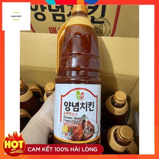 Sốt gà rán kfc hàn quốc vị cay, ngọt chai 2,1kg