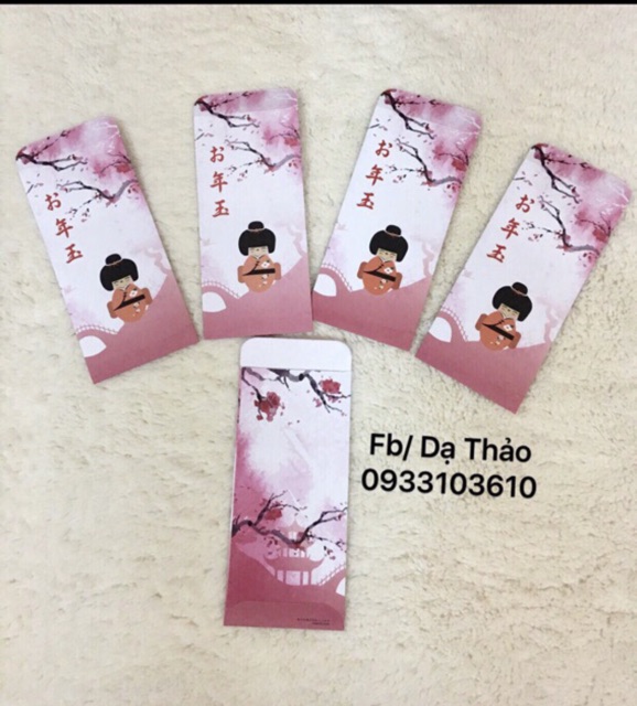 Bao lì xì Phong Cách Nhật Bản