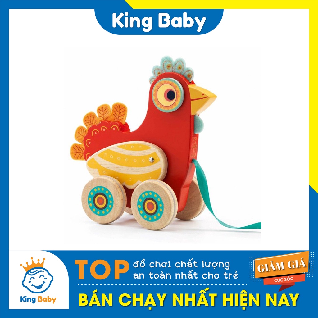 Đồ chơi trẻ em bằng gỗ con gà mái