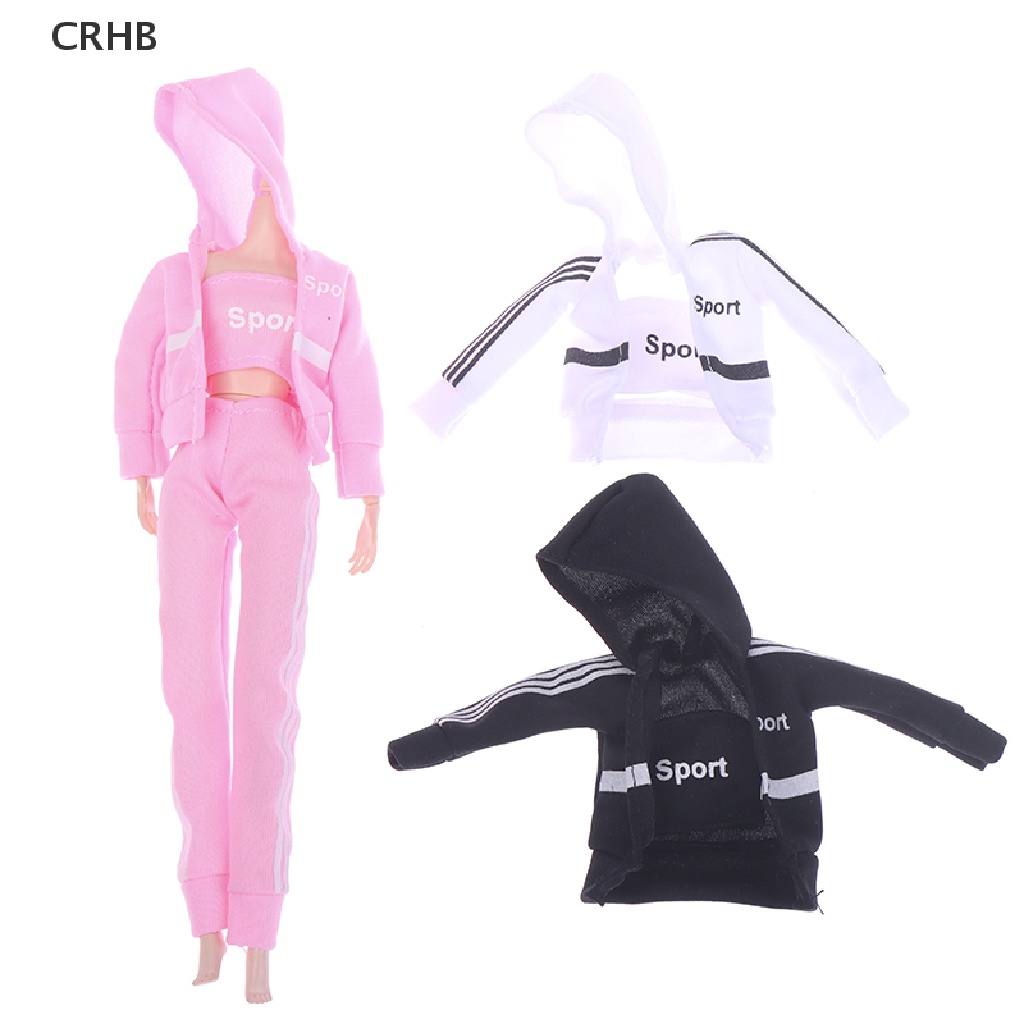 Bộ Đồ Thể Thao 3 Món Thời Trang Cho Búp Bê 1 / 6 30cm Mới