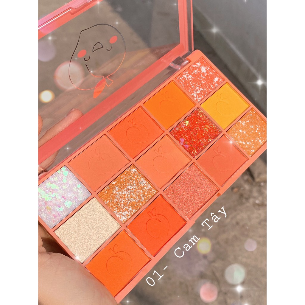 Phấn mắt 15 ô PEACH PARTY 6672 Iman of Noble makeup palette nội địa siêu cưng tông cam sỉ tốt | BigBuy360 - bigbuy360.vn