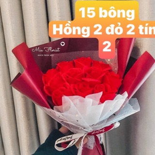 Combo 6 bó hoa sáp 15 bông giá sỉ 80k