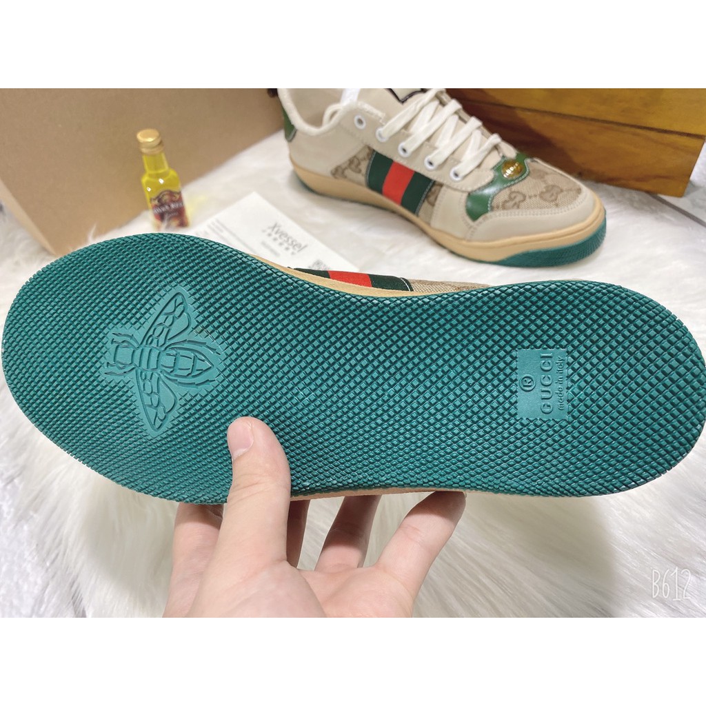 Giày thể thao gucci ace sơn tùng bản sạch da xịn FullBox | BigBuy360 - bigbuy360.vn