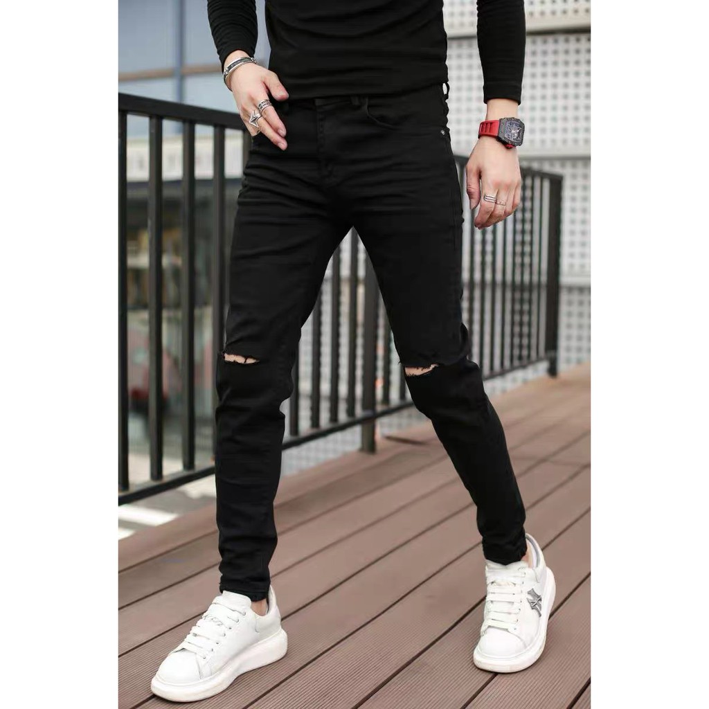 Quần Jean Nam Đen Chất Bò Dáng Đẹp | BigBuy360 - bigbuy360.vn