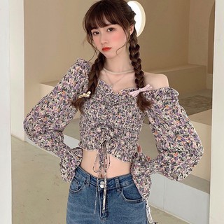 Áo vải chiffon hoạ tiết độc đáo