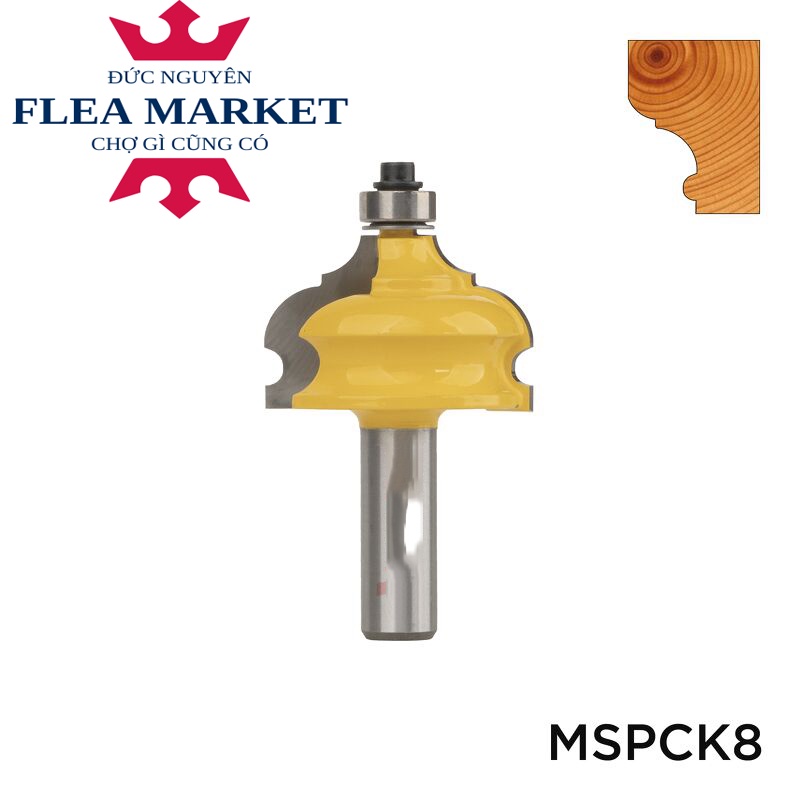 MŨI PHAY GỖ ĐA GIÁC TRÒN 1 CHỈ 28MM CỐT 1/2 cao cấp