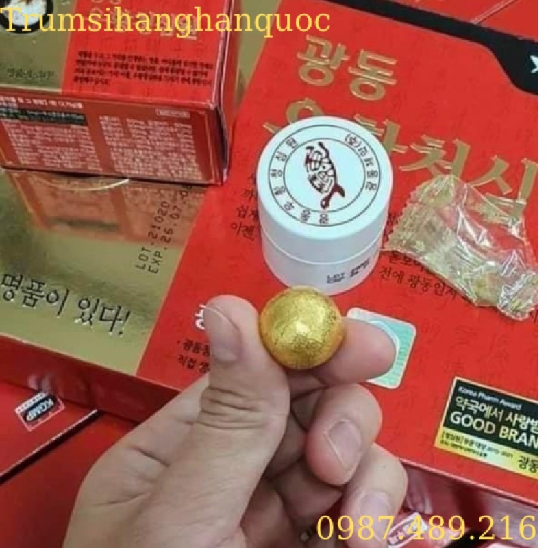An Cung Hoàn Hoàn phòng chống đột quỵ tai biến Hộp 10 viên [Mẫu Mới Hàn Quốc date 2027]