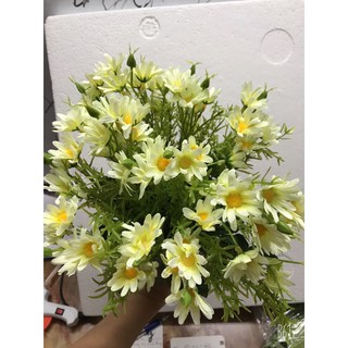 hoa cúc hoạ mi trang trí hoa sáp , hoa lụa