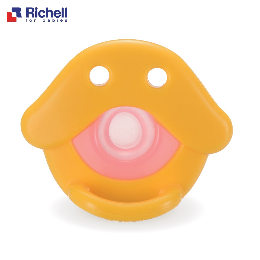 Ty Ngậm Silicone cho bé hình Vịt con Richell (0-3 tháng) - ty ngậm trẻ em - Ti giả