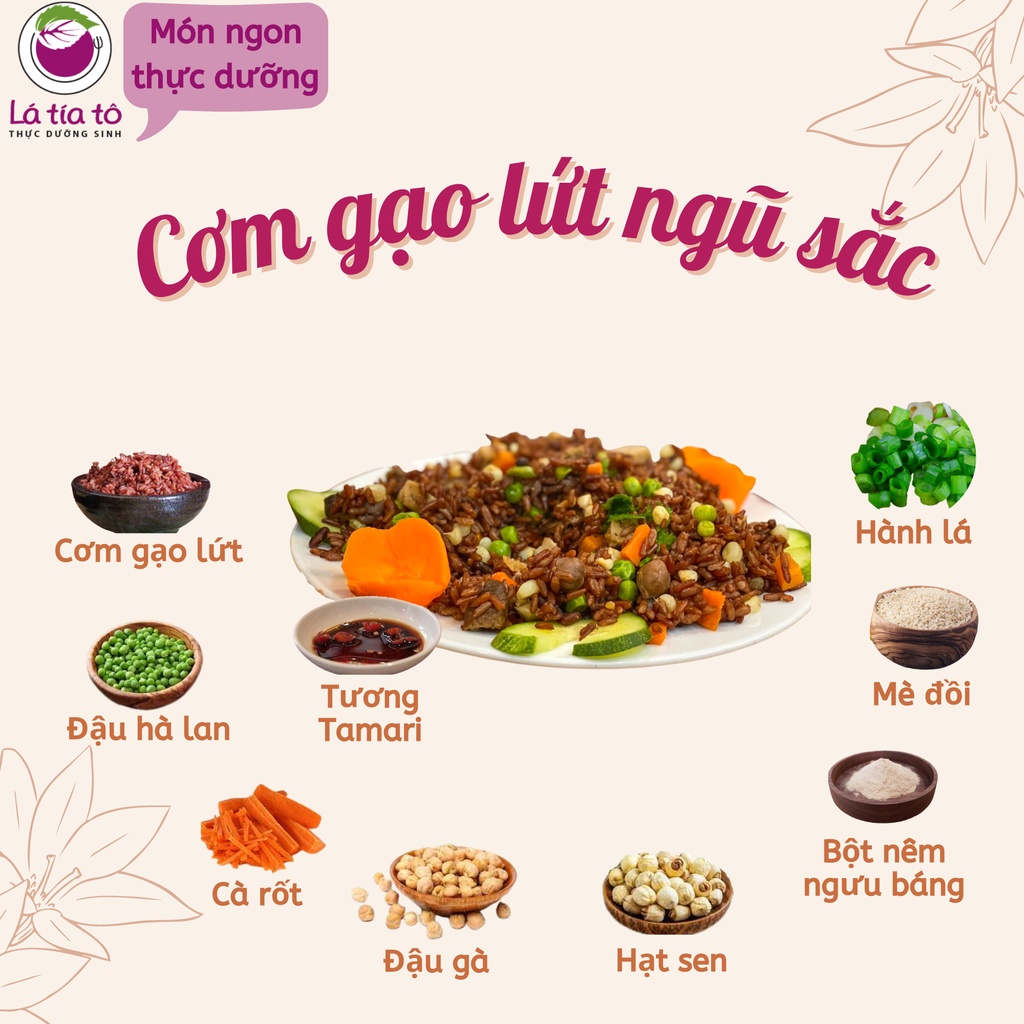 GẠO LỨT ĐỎ NGUYÊN CÁM 2KG GIẢM CÂN - LÁ TÍA TÔ