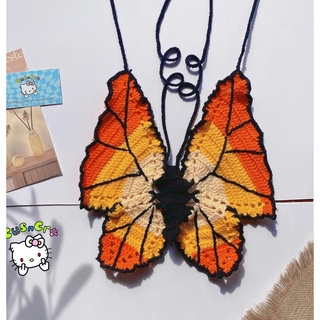 BUTTERFLY TOP - áo đan móc