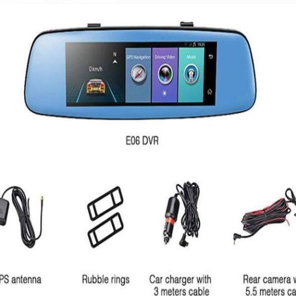 Camera hành trình gương Android 7 inch 4G/WIFI/GPS/ADAS E06 giám sát từ xa . | BigBuy360 - bigbuy360.vn