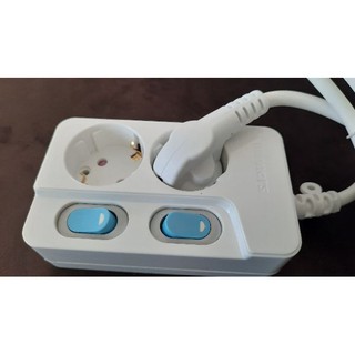 Ổ cắm điện kéo dài hàn quốc 2 lổ, 2 công tắc, 1,5 m Winners