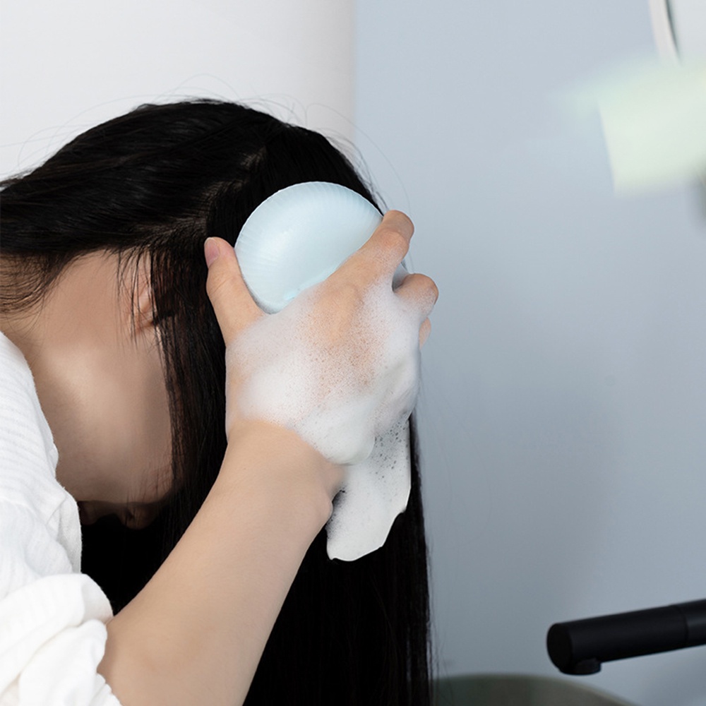 (Hàng Mới Về) Bàn Chải Gội Đầu Bằng Silicon Mềm Đa Năng Tiện Dụng