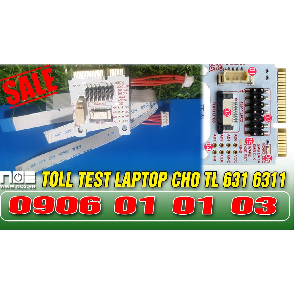 Card test, Dây kết nối cho card TL 631 Và TL 611, dùng cho laptop