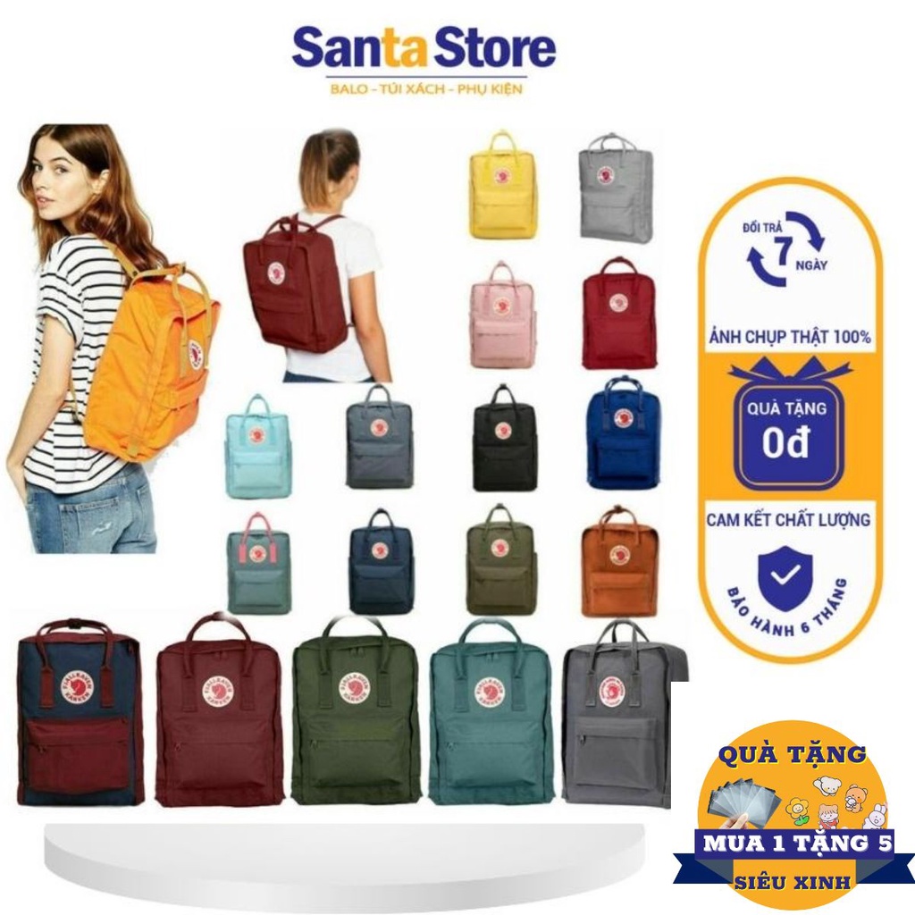 Balo Kanken nam nữ Unisex thời trang đi học SANTA STORE KKCLX vải chống nước đựng laptop A4 phong cách ulzzang Hàn Quốc