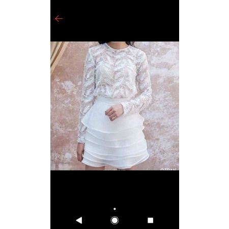 Áo ren lông vũ siêu xinh