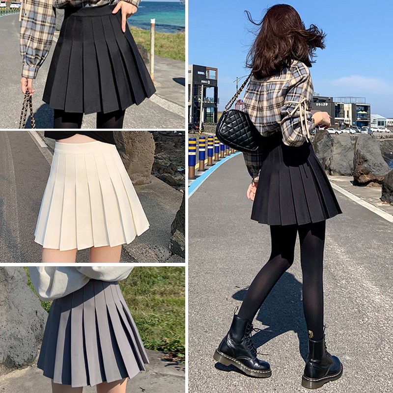Chân váy xếp ly Tennis dáng ngắn chân váy xoè có lót Junnie Closet