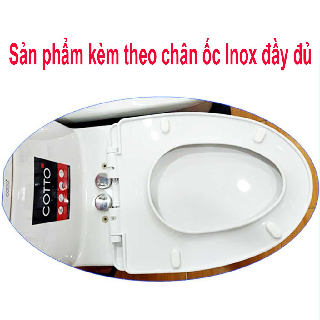 Nắp bồn cầu đóng êm thay cho bồn cầu COTTO mã số C1111; CT10527; C10047, C10037; C10127, C1046; C1113; C1141; C1015