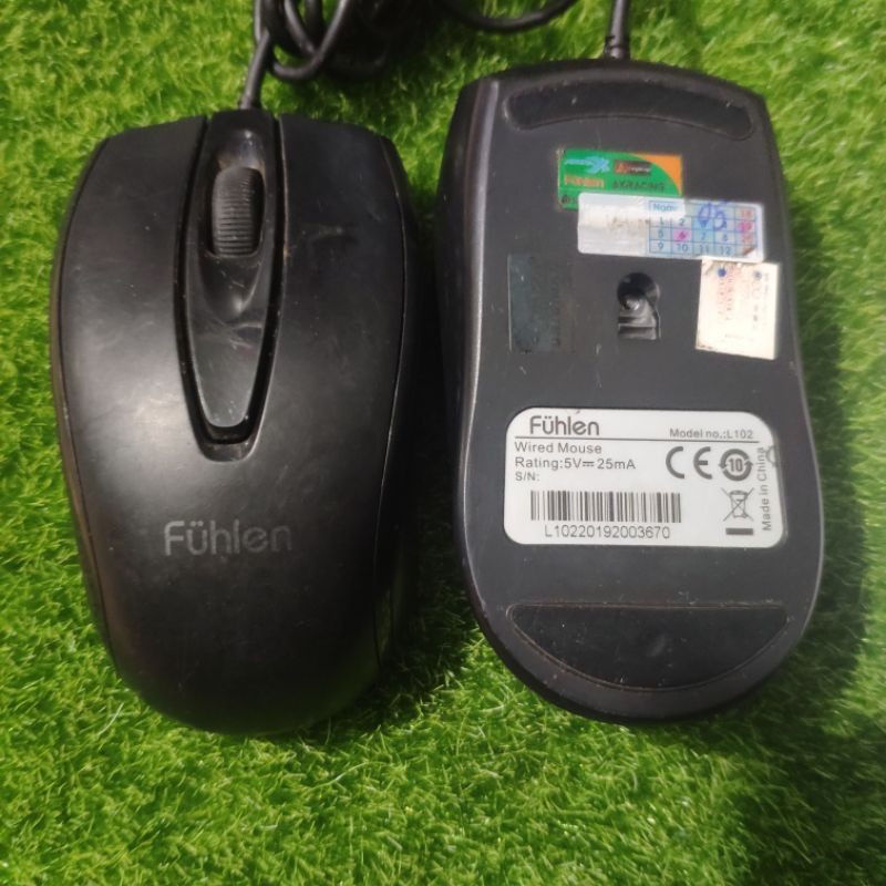 Chuột Fuhlen L102 tem ninza chính hãng cũ test kĩ không lỗi mouse có dây usb fulen fulhen fun hen fullhen full bluetooth