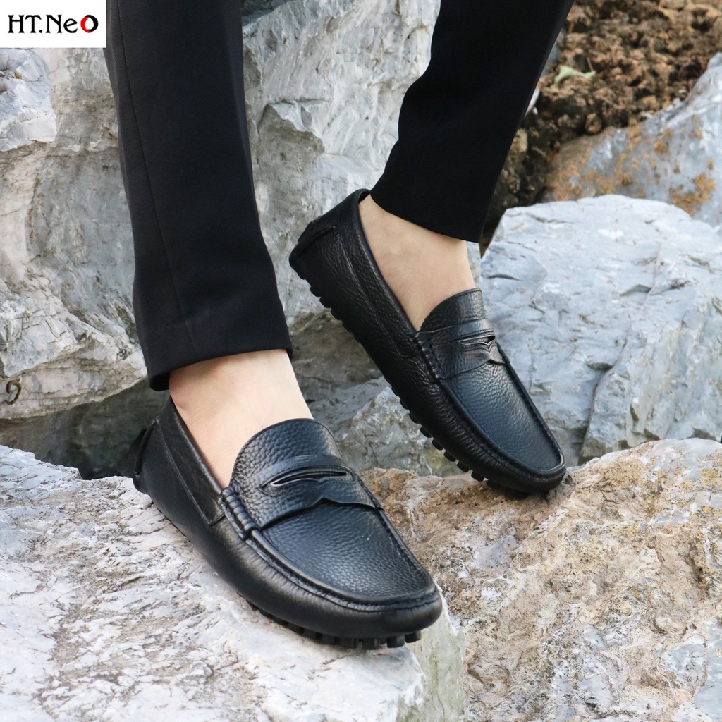 Giày mọi nam HT.NEO da bò nguyên miếng siêu siêu mềm hàng thời trang siêu đẹp đơn giản GM76