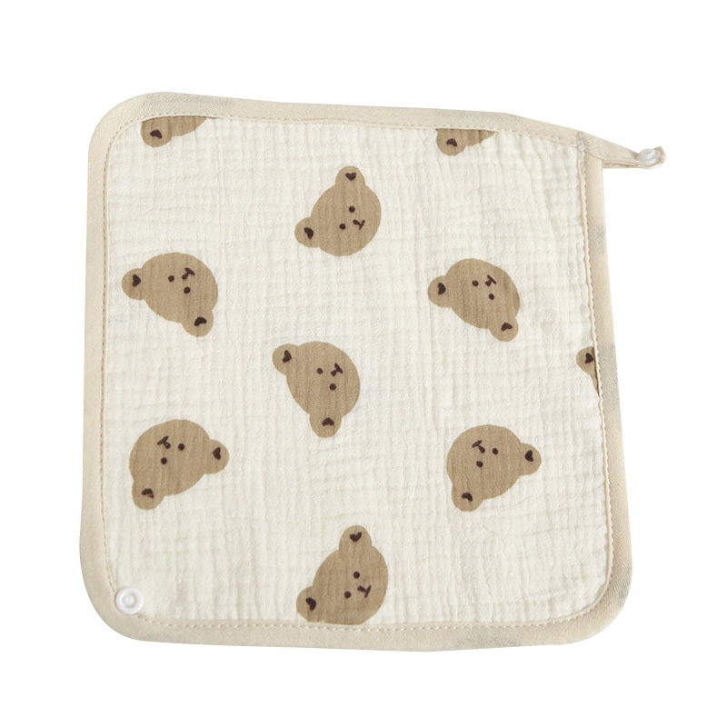 Yếm Cotton Nhiều Lớp Siêu Thấm Thân Thiện Với Da Cho Bé Mọc Răng