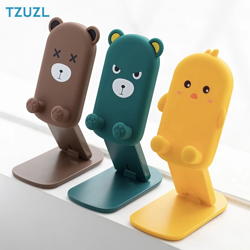 Giá đỡ TZUZL họa tiết hoạt hình dễ thương cho điện thoại/máy tính bảng