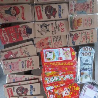 COMBO 15 BAO LÌ XÌ mỗi bao 10 tấm