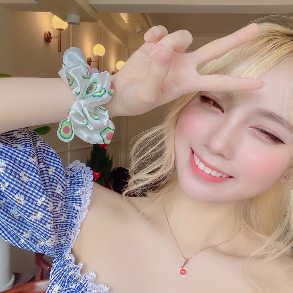Cột tóc scrunchies vải FRUITY CHARM cute CT112