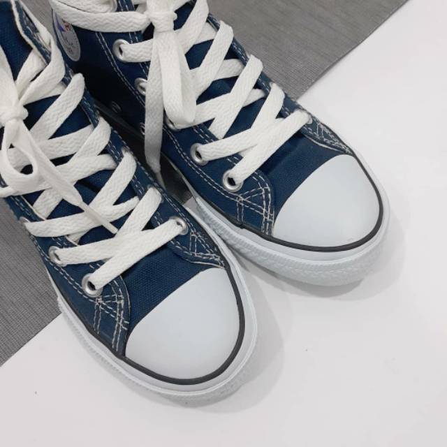 Giày Thể Thao Converse Màu Trắng / Xanh Dương Cho Bé