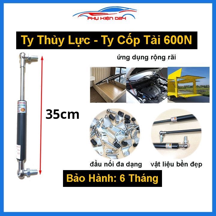 [600N-35cm] Ty thủy lực, tay nâng thanh chống cửa ty công nghiệp chịu lực 600N-60kg dài 35cm (giá/1chiếc)