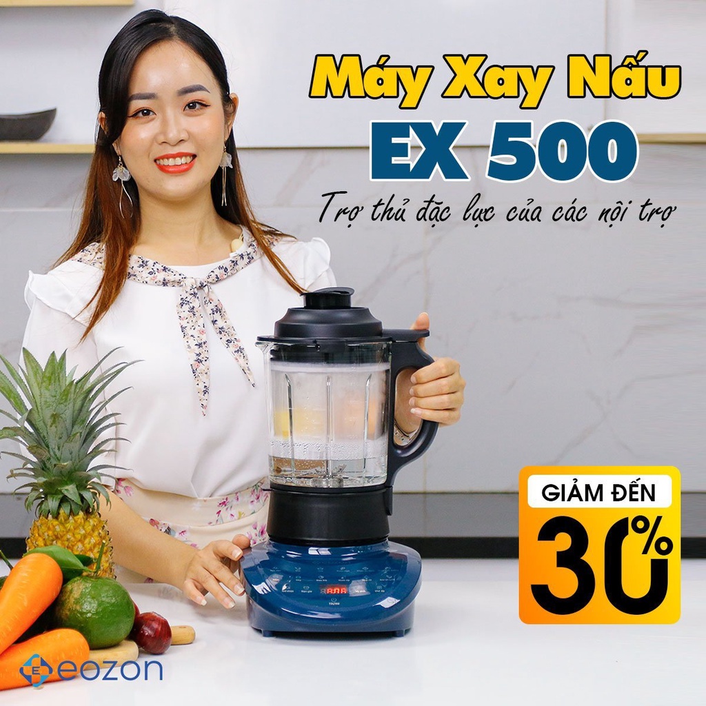 Máy  làm sữa hạt đa năng  EX 500 Thương hiệu Mỹ  Say nấu 12 trong 1 Tiếng ồn thấp không gây ảnh hưởng